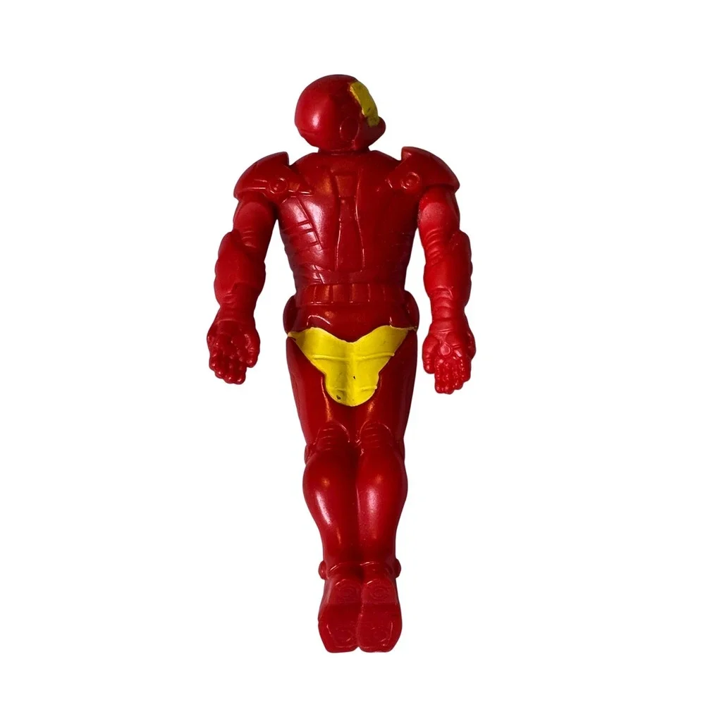 Marvel Iron Man 2 McDonalds 2010 Happy Meal Flying Action Figure Red Rolling
